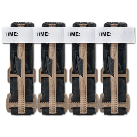 RHINO RESCUE - Tourniquet Tactique pour Contrôle Hémostatique Rapide, Application à Une Main - Équipement d'Urgence et de Premiers Secours Médicaux BLACKBEARD OUTDOOR INDUSTRIES