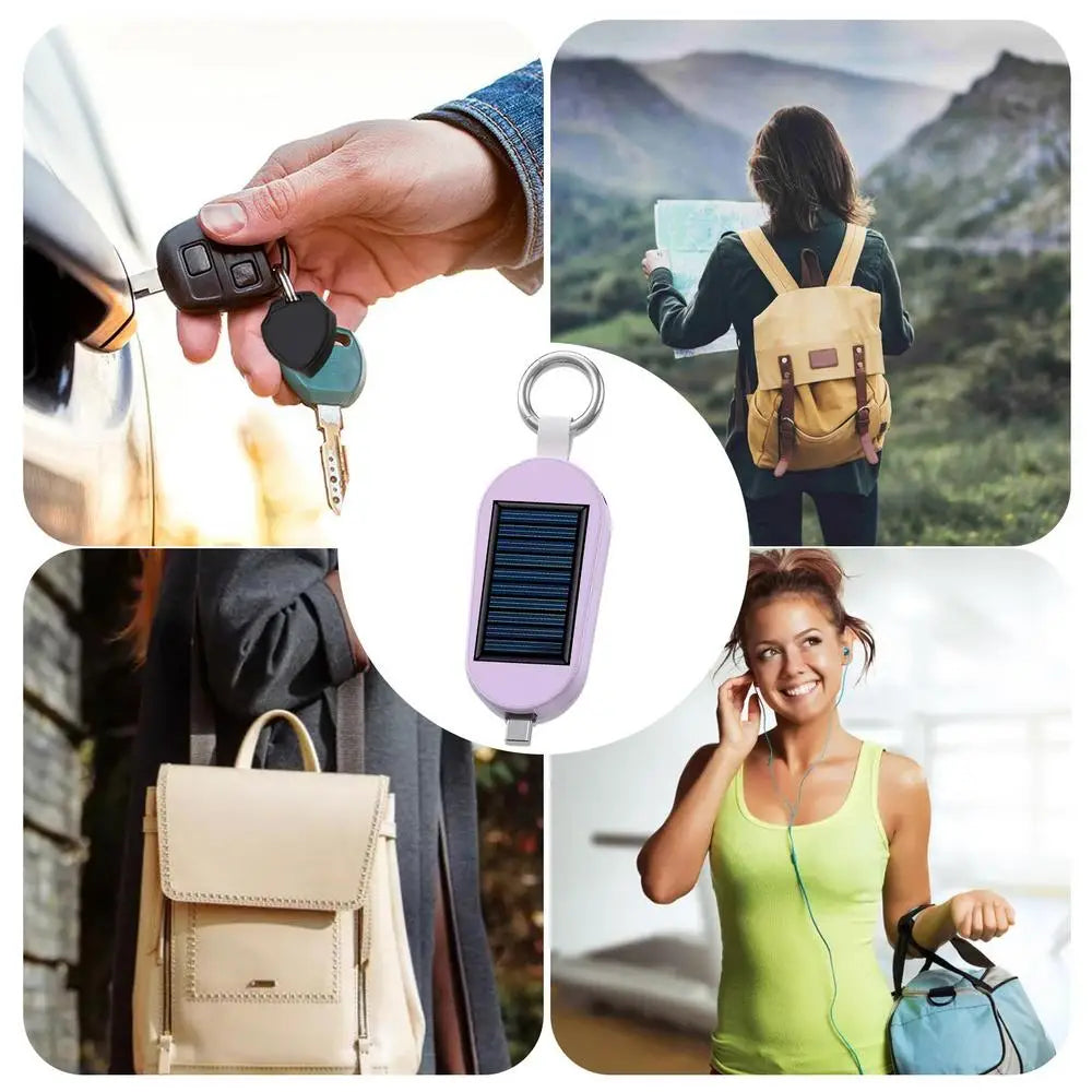 Mini Chargeur Solaire Portable 3000mAh Porte-Clés – Power Bank Sans Fil Compact - BLACKBEARD OUTDOOR INDUSTRIES