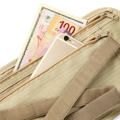 Ceinture Pochette de Voyage Sécurisée – Unisexe, Ultra-fine, Noire - BLACKBEARD OUTDOOR INDUSTRIES