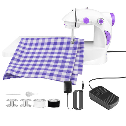 Mini Machine à Coudre avec Table d'Extension pour Débutants - Outil de Couture à Double Vitesse, Pédale et Cadeau pour Enfants BLACKBEARD OUTDOOR INDUSTRIES