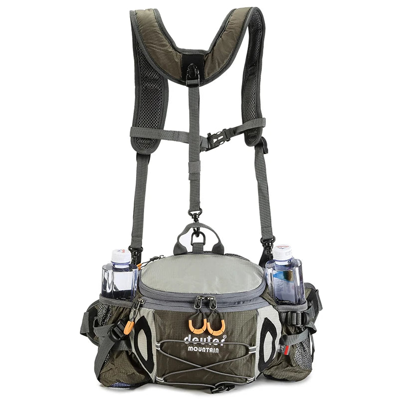 Sac à Taille de Sport Outdoor – Sac à Dos de Cyclisme, Randonnée et Camping avec Porte-bouteilles, Sangle Détachable – Sac Bandoulière Multifonction pour Homme - BLACKBEARD OUTDOOR INDUSTRIES