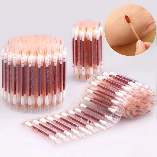 Coton-Tiges Médicaux Désinfectants à l’Iode – Usage Unique – Paquet de 50 pcs - BLACKBEARD OUTDOOR INDUSTRIES