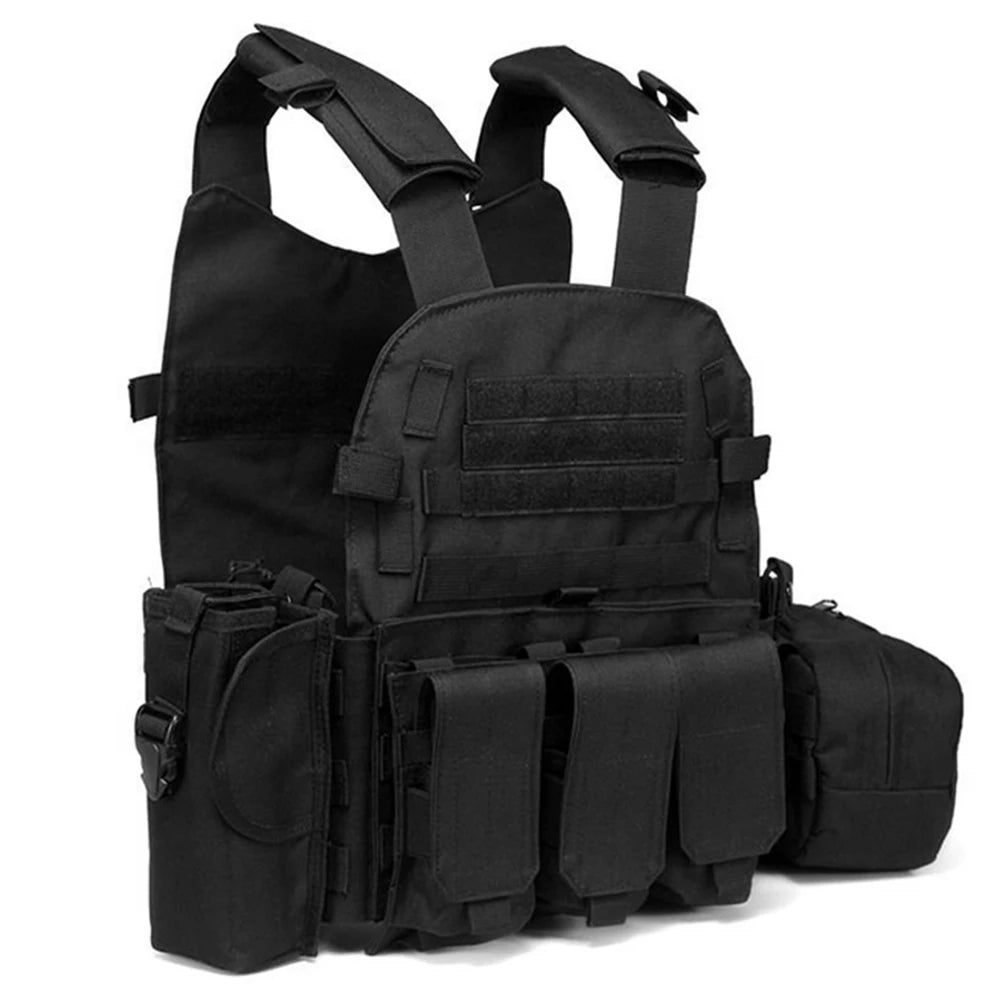 Gilet Porte-Plat en Nylon 600D Camouflage – Gilet de Protection Multifonction pour Chasse et Activités Outdoor - BLACKBEARD OUTDOOR INDUSTRIES