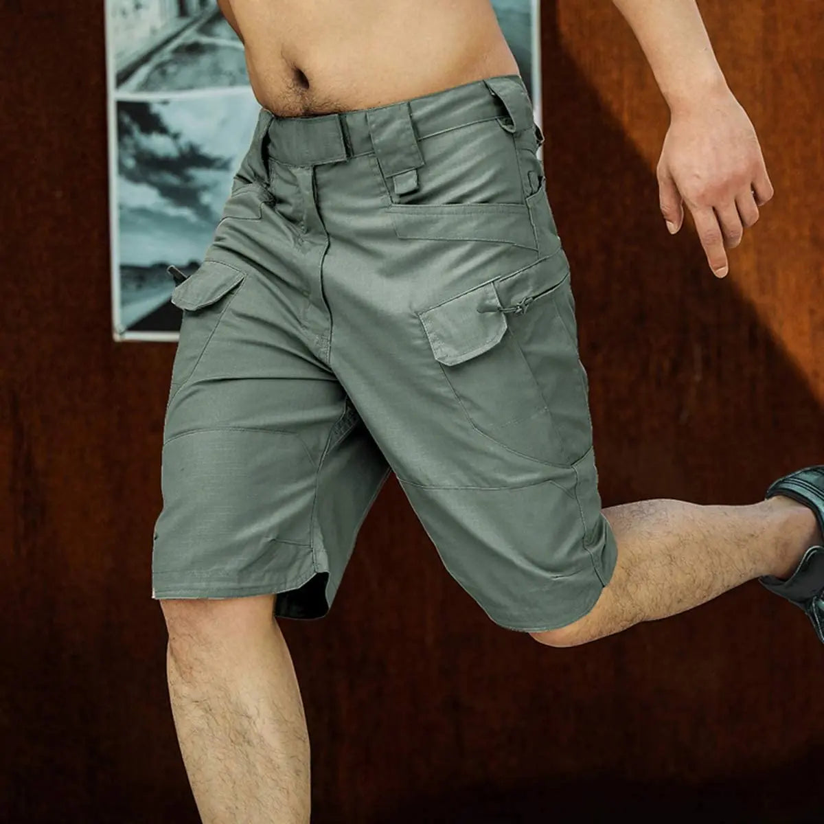 Short Cargo Homme Militaire Urbain Été — Imperméable, Respirant, Séchage Rapide - BLACKBEARD OUTDOOR INDUSTRIES