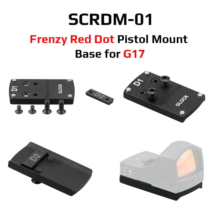 Adaptateur Universel pour Viseur Red Dot Airsoft M2/M4 – Montage sur Pistolet pour Accessoires Tactiques et de Chasse - BLACKBEARD OUTDOOR INDUSTRIES