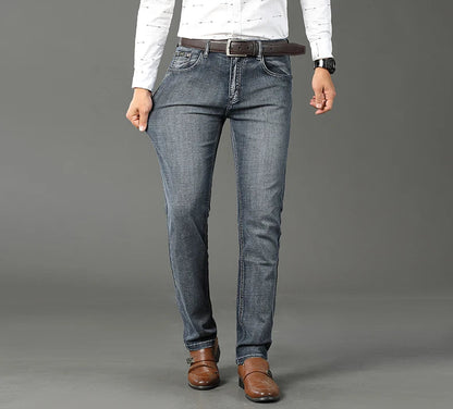 Jeans Business Homme – Coupe Droite Stretch, Bleu/Noir, Denim Classique BLACKBEARD OUTDOOR INDUSTRIES