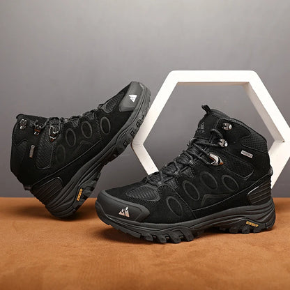 Bottes de Randonnée Hautes pour Homme – Chaussures Outdoor d’Hiver, Lacets, Antidérapantes, Confortables et Chaudes, Idéales pour Trekking et Activités Sportives - BLACKBEARD OUTDOOR INDUSTRIES