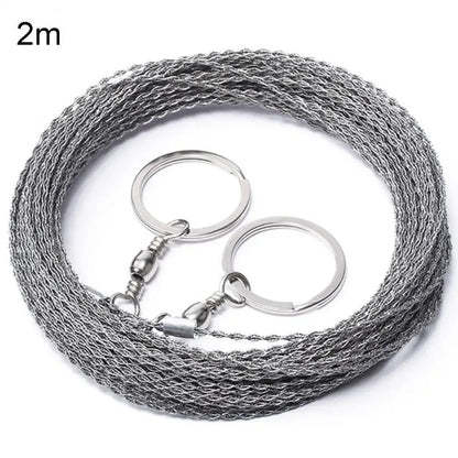 Scie à Fil Portable en Acier Inoxydable – Corde de Coupe Multifonctionnelle - BLACKBEARD OUTDOOR INDUSTRIES