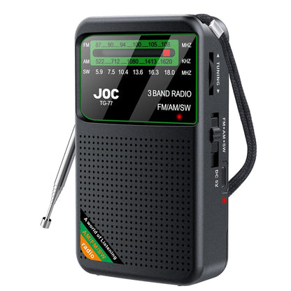 📻 Mini Radio Portable AM/FM/SW – Rechargeable avec Haut-Parleur Stéréo et Écran HD Ma boutique