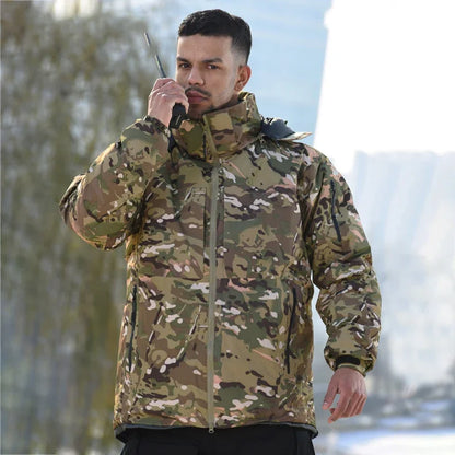 Ensemble d’Hiver Chasse Outdoor – Veste et Pantalon Camouflage Épais, Chauds, Imperméables, Uniforme Tactique Résistant à l’Usure - BLACKBEARD OUTDOOR INDUSTRIES