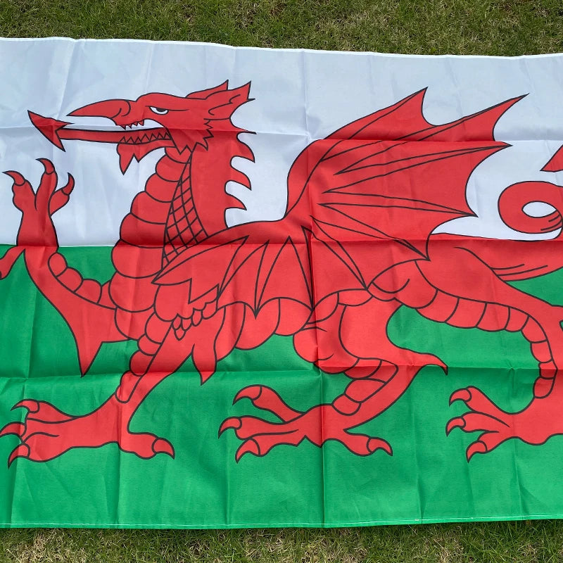 Drapeau du Pays de Galles (Wales) – 90x150 cm – Polyester – Drapeau du Dragon Rouge BLACKBEARD OUTDOOR INDUSTRIES