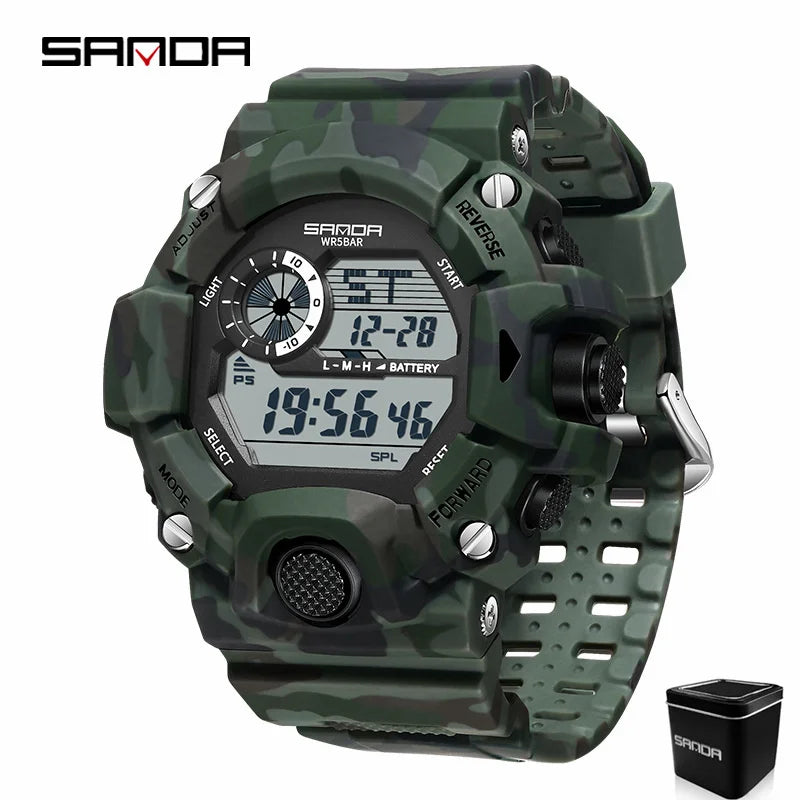 SANDA 2183 – Montre Électronique Homme - BLACKBEARD OUTDOOR INDUSTRIES