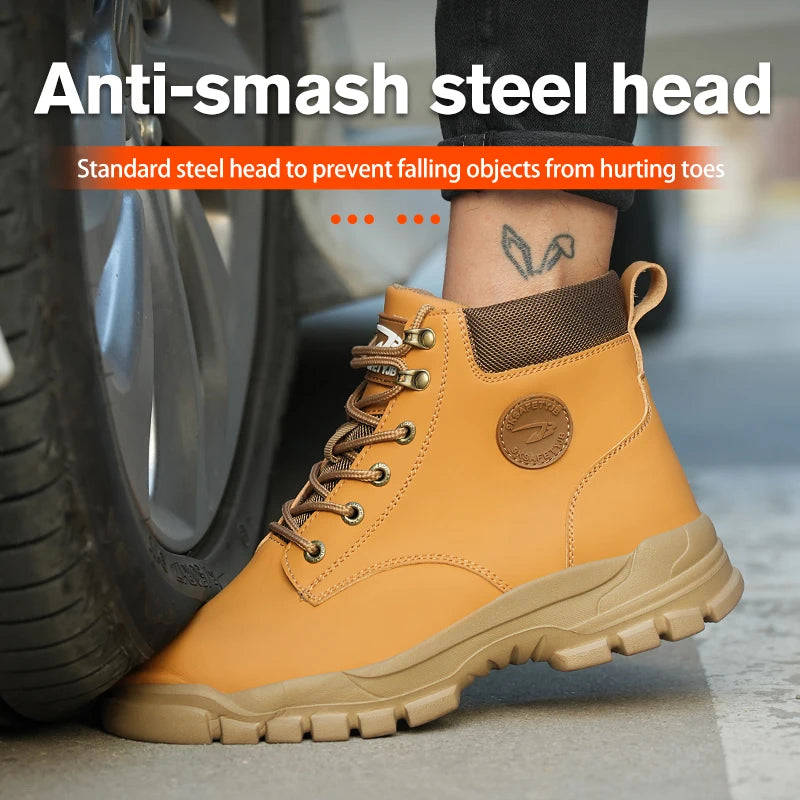 Chaussures de Sécurité Homme et Femme - Sneakers Anti-écrasement avec Embout Métallique, Bottes de Travail Indestructibles pour Construction - BLACKBEARD OUTDOOR INDUSTRIES