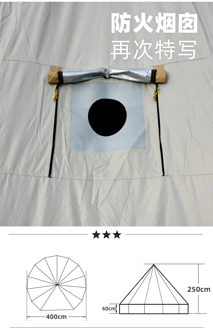 Tente de Luxe Mongolia Yurt pour 6-10 Personnes –  Camping Premium BLACKBEARD OUTDOOR INDUSTRIES