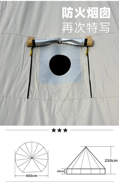 Tente de Luxe Mongolia Yurt pour 6-10 Personnes –  Camping Premium BLACKBEARD OUTDOOR INDUSTRIES