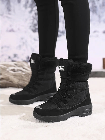Bottes Hautes Femme – Chaudes & Imperméables – Fourrées et Confortables – Modèle Hiver PANDA ENERGY - BLACKBEARD OUTDOOR INDUSTRIES