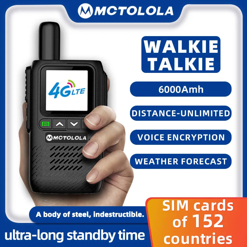 MOTOLOLA MT-888 Talkie-Walkie 4G/5G PoC - Communication à Portée Mondiale - BLACKBEARD OUTDOOR INDUSTRIES