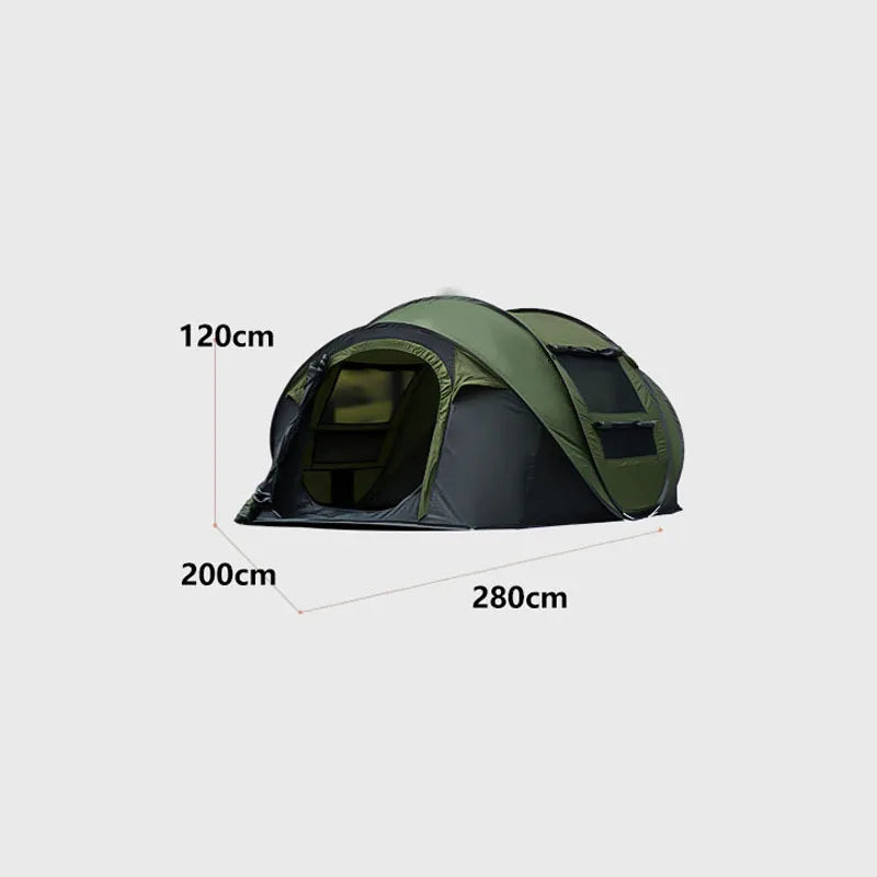 Tentes de camping à ouverture rapide, tentes jetables entièrement automatiques pour 3-4 personnes en extérieur - BLACKBEARD OUTDOOR INDUSTRIES