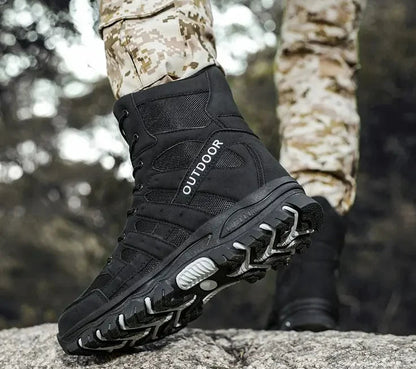 Bottes Militaires Outdoor - Bottes de Randonnée avec Semelles en Caoutchouc BLACKBEARD OUTDOOR INDUSTRIES