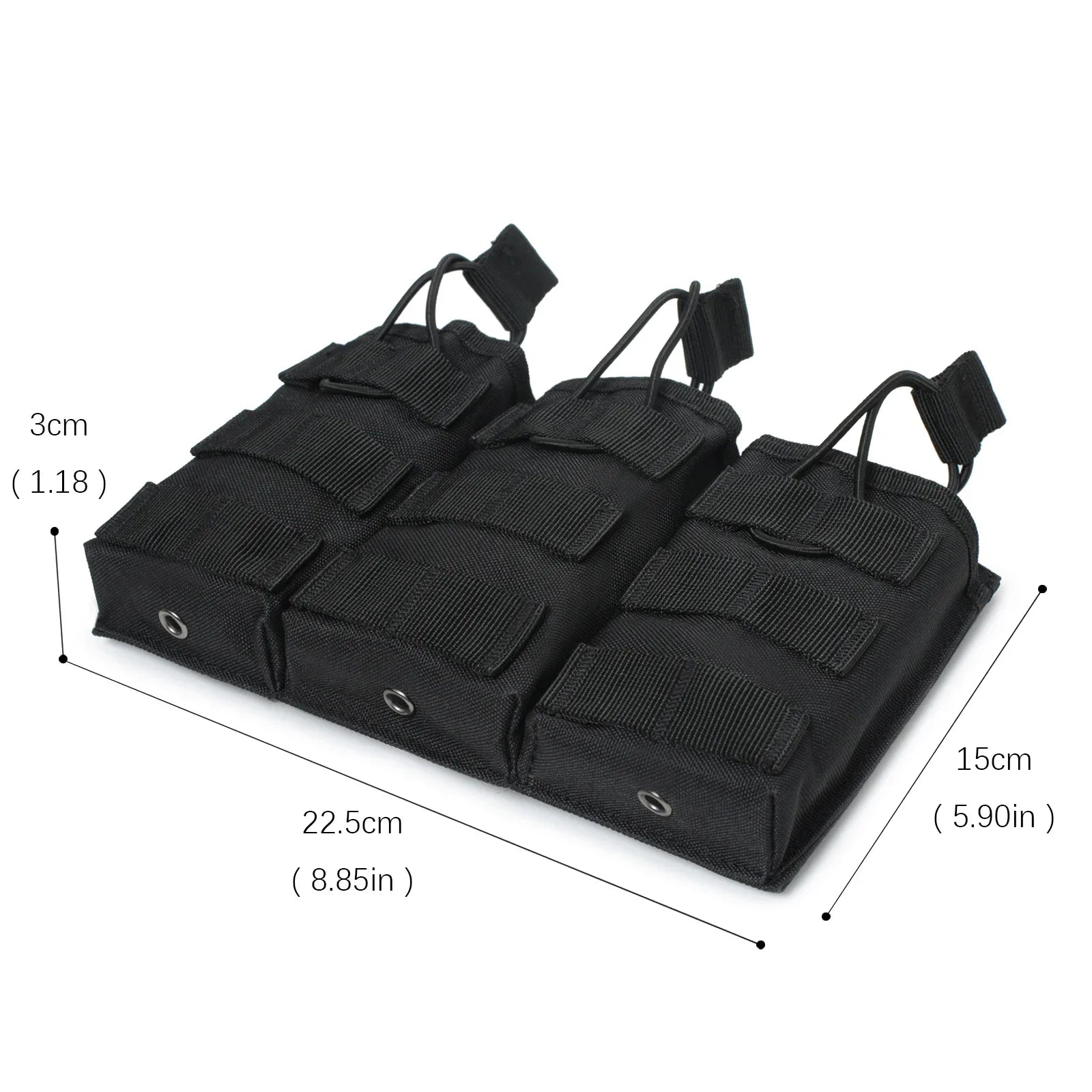 Poche Tactique MOLLE – Porte-Chargeur Simple, Double ou Triple – Compatible M4/M16/AR15 - BLACKBEARD OUTDOOR INDUSTRIES