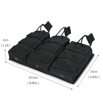 Poche Tactique MOLLE – Porte-Chargeur Simple, Double ou Triple – Compatible M4/M16/AR15 - BLACKBEARD OUTDOOR INDUSTRIES