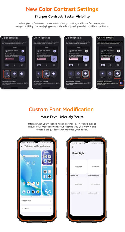 Blackview OSCAL Marine 2 Rugged Smartphone AI, 6.56'' HD+ Display, Unisoc T615, 24(8+16)GB 256GB, 11000mAh, Android 15 Phone NFC BLACKBEARD OUTDOOR INDUSTRIES