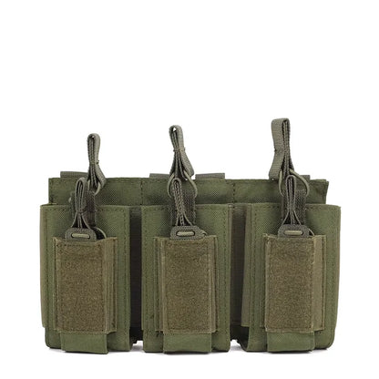 Poche Tactique Triple Chargeur – Ouverture Rapide – Compatible M4/M16/AK – Système Molle - BLACKBEARD OUTDOOR INDUSTRIES