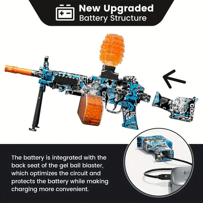 GEL Electric Ball Blaster, Rechargeable Battery, Automatic, Outdoor Games Toys For Activities Team Game M249 Ma boutique