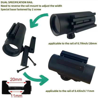 Viseur Reflex 1X40 HD101 Red Dot Sight — 4 Réticules Rouge/Vert pour Rail 11 mm ou 20 mm - BLACKBEARD OUTDOOR INDUSTRIES
