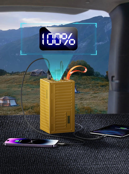 QOOVI 60000mAh Power Bank - Charge Rapide 22.5W PD QC 3.0, Station de Charge Haute Capacité BLACKBEARD OUTDOOR INDUSTRIES