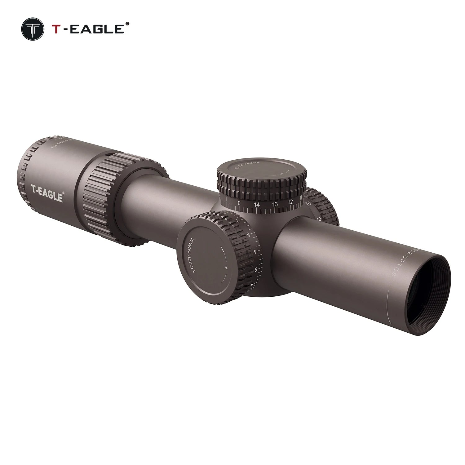 T-EAGLE EOS 1.2-6x24 IR - Lunette de Précision Tactique pour Fusil de Chasse avec Réticule Illuminé, Viseur Collimateur et Support Picatinny - BLACKBEARD OUTDOOR INDUSTRIES