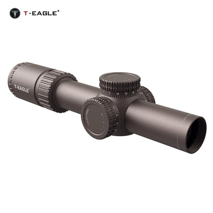 T-EAGLE EOS 1.2-6x24 IR - Lunette de Précision Tactique pour Fusil de Chasse avec Réticule Illuminé, Viseur Collimateur et Support Picatinny - BLACKBEARD OUTDOOR INDUSTRIES