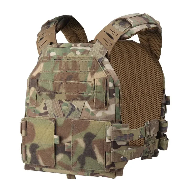 Gilet Tactique KZ Plate Carrier - Profil Bas, Léger, Ajustable, avec MOLLE et Système de Libération Rapide – Gilet de Combat pour Airsoft et Chasse - BLACKBEARD OUTDOOR INDUSTRIES