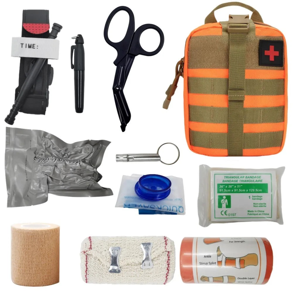 Kit de Premiers Secours Tactique – IFAK EMT Militaire avec Poche MOLLE Ma boutique