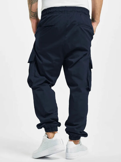 Pantalon Cargo Homme Grande Taille | Style Européen Décontracté | Taille Élastique & Cordon | Multi-poches | Léger & Confortable - BLACKBEARD OUTDOOR INDUSTRIES