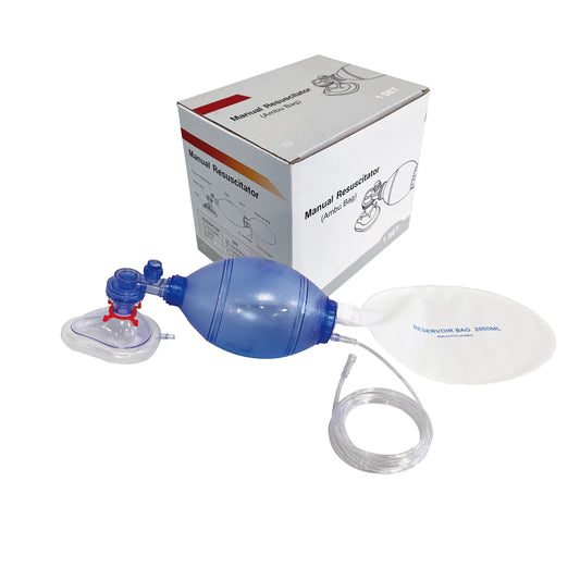 Kit de Réanimation Manuelle Jetable PVC pour Adultes, Enfants et Nourrissons – Ambu Bag avec Tuyau d’Oxygène et Sac de Réservoir - BLACKBEARD OUTDOOR INDUSTRIES