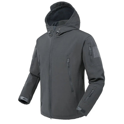 Veste Soft Shell Militaire Shark Skin – Veste Tactique Hommes, Coupe-Vent et Imperméable, Manteau Bomber à Capuche, Veste de Combat Armée pour Homme BLACKBEARD OUTDOOR INDUSTRIES