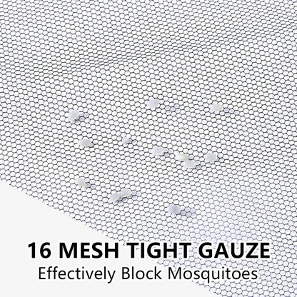Rideau Anti-Moustiques Auto-adhésif - Filet de Protection Moustiques pour Fenêtre et Porte, DIY, Découpe Libre - BLACKBEARD OUTDOOR INDUSTRIES