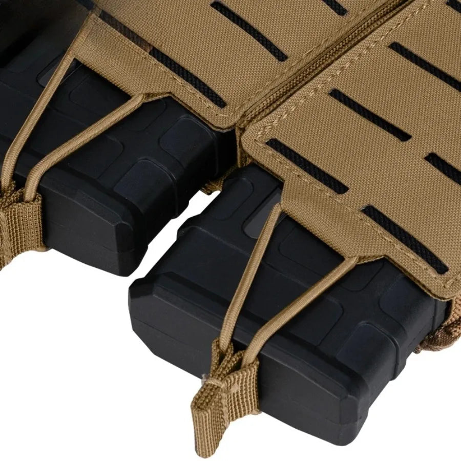 IDOGEAR Poche Tactique LSR 556 Triple Mag Carrier MOLLE - Poche à Munitions Découpée au Laser BLACKBEARD OUTDOOR INDUSTRIES