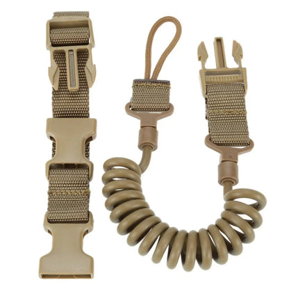 Lanière Tactique Militaire Multi-usage avec Ressort – Sangle de Pistolet Sécurisée et Sangle de Fusil, Accessoires pour Tir, Chasse et Shooting BLACKBEARD OUTDOOR INDUSTRIES
