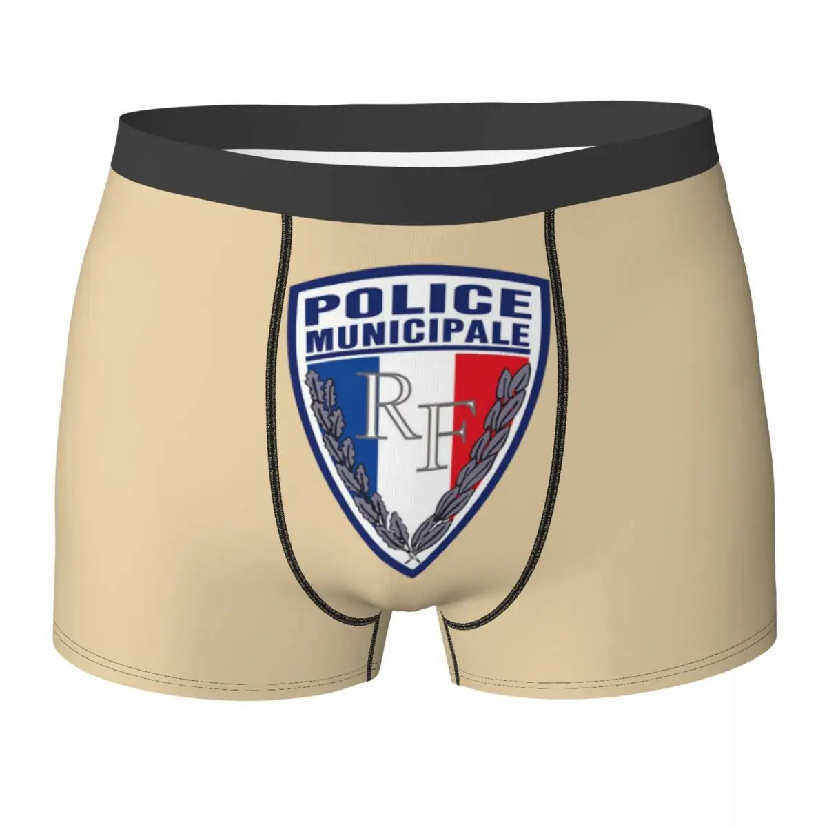 Boxer Homme Insigne Police Municipale – Sous-vêtement Original et Confortable - BLACKBEARD OUTDOOR INDUSTRIES