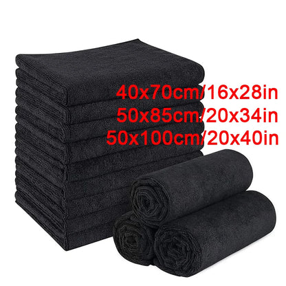 Serviettes Microfibre Noires Professionnelles – Lot de 2 ou 5 - BLACKBEARD OUTDOOR INDUSTRIES