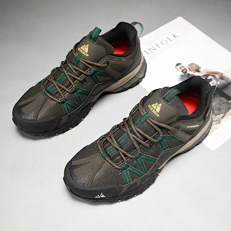 HIKEUP Sneakers Respirants avec Amorti Antidérapants – Chaussures de Randonnée Homme pour Course, Trekking et Sports de Plein Air BLACKBEARD OUTDOOR INDUSTRIES