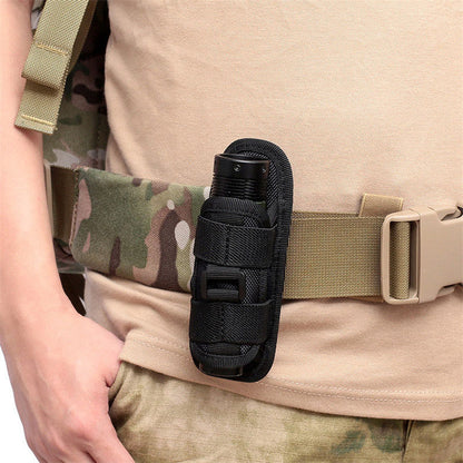Étui Rotatif 360° pour Lampe Tactique – Poche de Ceinture, Accessoire de Chasse et Kit de Survie BLACKBEARD OUTDOOR INDUSTRIES