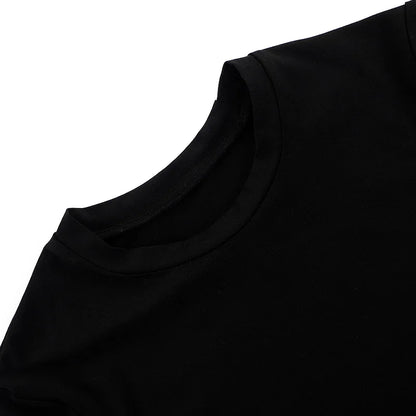 T-Shirt Court Femme Été 2025 | Col Montant – Uni, Extensible & Doux | Haut Basique Mode Casual - BLACKBEARD OUTDOOR INDUSTRIES