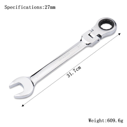 Clé à Cliquet Flexible 72 Dents en Acier Chrome Vanadium – 6 à 27 mm - BLACKBEARD OUTDOOR INDUSTRIES