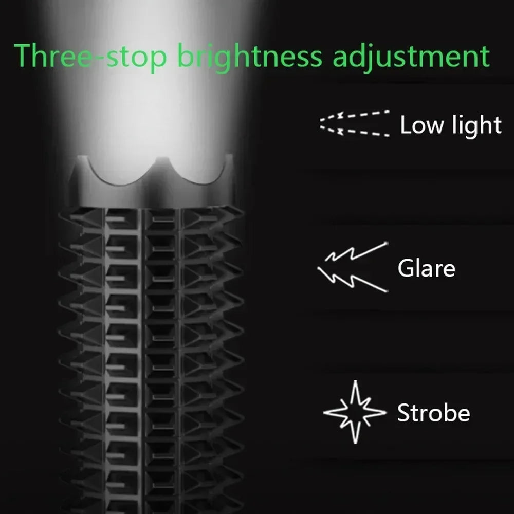 Lampe Tactique de Défense LED avec Fonction Matraque brise vitre l – S131-A/S131-B Ma boutique
