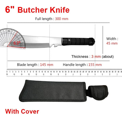 Couteau de Boucher Forgé à la Main – Inox 5Cr15Mov - BLACKBEARD OUTDOOR INDUSTRIES