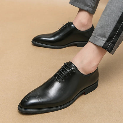 Chaussures de Banquet Classiques pour Homme - Chaussures en Cuir à Lacets - Élégantes et Confortables BLACKBEARD OUTDOOR INDUSTRIES