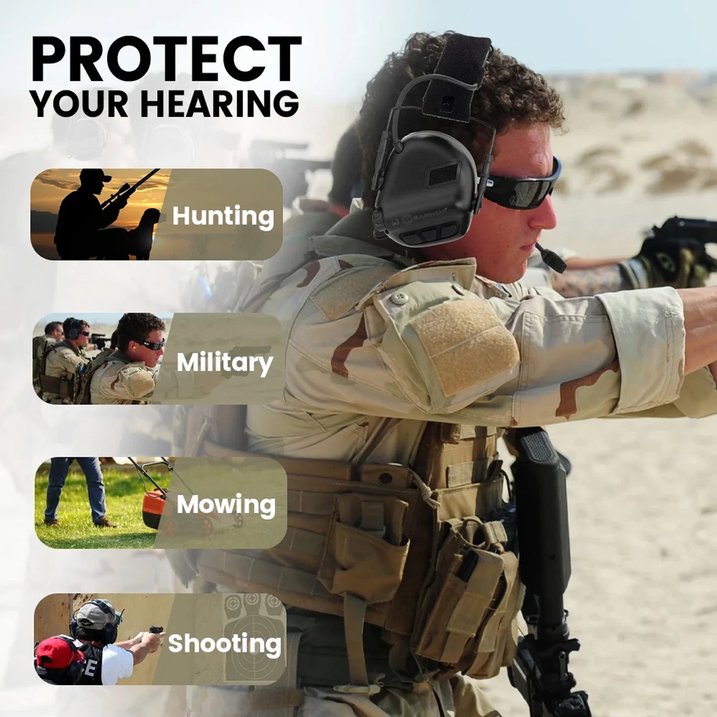 EARMOR M32 SE / MOD4 – Casque Électronique Tactique Anti-Bruit - BLACKBEARD OUTDOOR INDUSTRIES